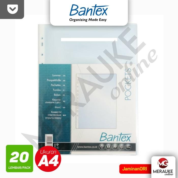 

Pilihan- Bantex Pp Pockets Transparan A4 2035-08 ( 1 Pack Isi 20 Lembar)