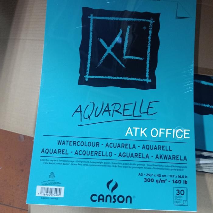 

Watercolor Book A3 300Gsm Aquarelle Canson Buku Sketch A3 Buku Cat Air