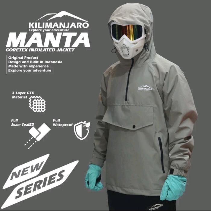 Jaket Goretex Kilimanjaro Manta 3 Layer Waterproof - Jaket Goretex Kilimanjaro