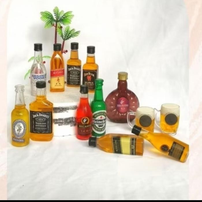minuman alkohol mini botol MINIATUR