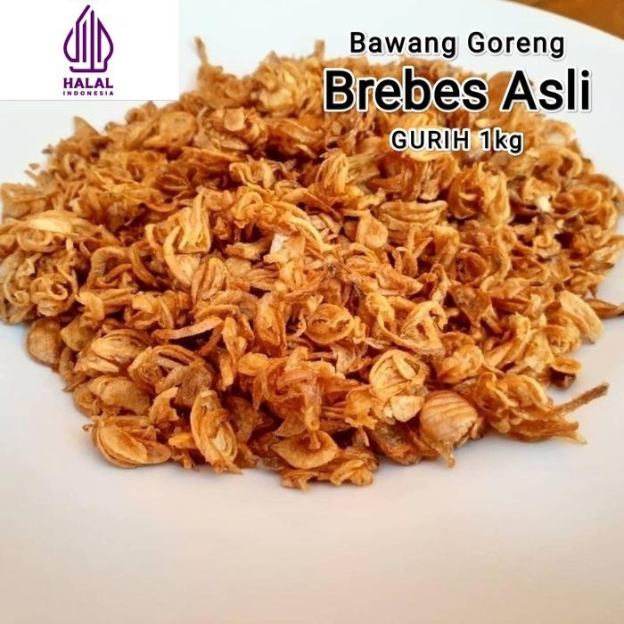 

NEW PRODUK BAWANG GORENG BREBES ASLI GURIH 1KG REE RAIN