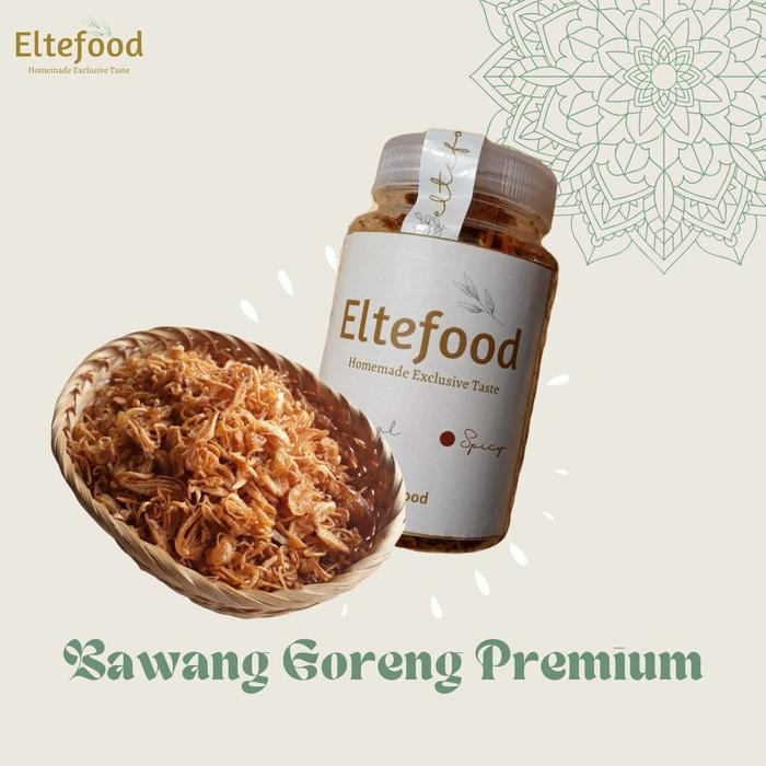 

NEW PRODUK BAWANG GORENG PREMIUM ELTEFOOD ORIGINAL & SPICY RENYAHHH 100GR KUALITAS TERJAMIN BAWANG