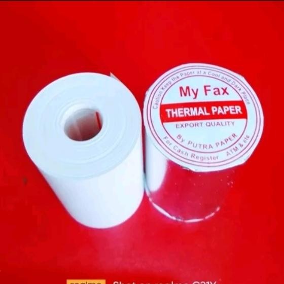 

Kertas kasir thermal edc 58x35 full tanpa tulang paket 10 Pcs