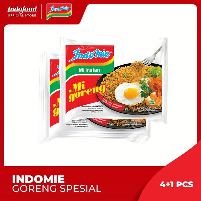 

Pilihan- 4+1 Pcs Indomie Goreng Spesial 85 Gr