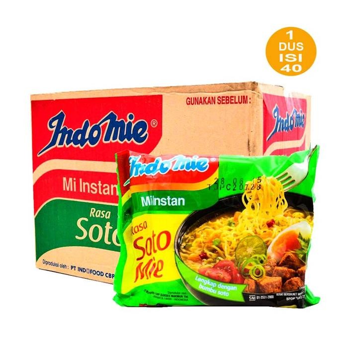 

Pilihan- Indomie Rasa Soto Mie - 1 Dus Isi 40 Pcs