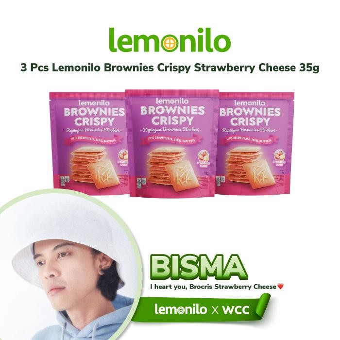 

ASLI Exclusive Live Warung Cenat Cenut - 3 Pcs Lemonilo Brownies Crispy Strawberry Cheese 35g READY