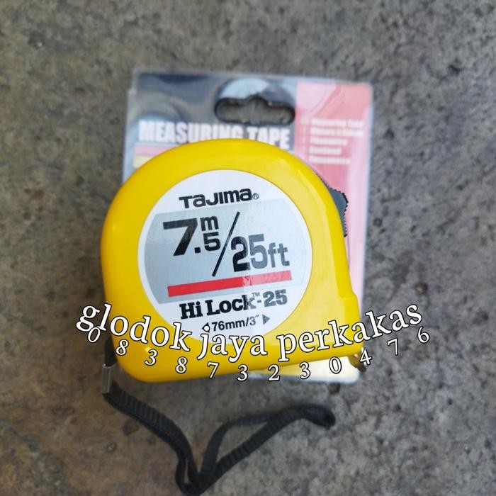 Mantab Tajima Meteran Tukang 7 Meter 25 Ft Meteran Roll Original Japan Terlariss 