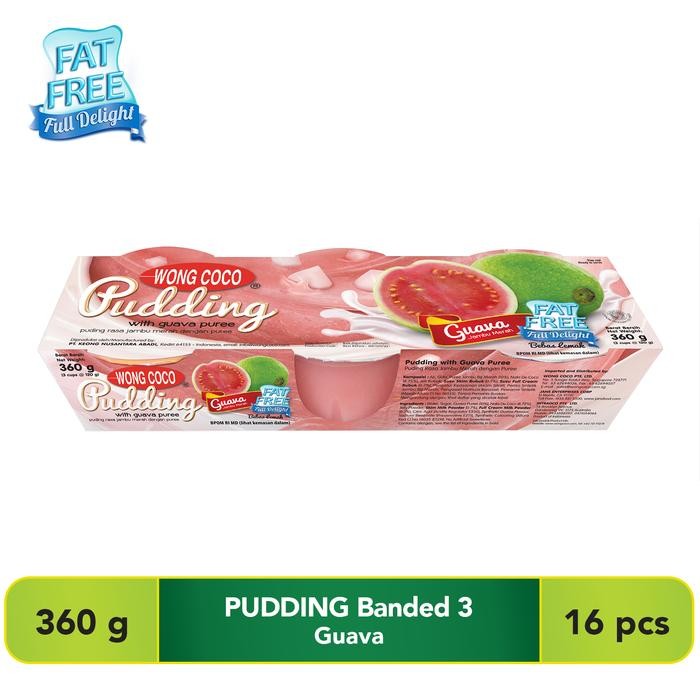 

Wong Coco Pudding rasa Guava banded 3 cups x 16 (1karton)