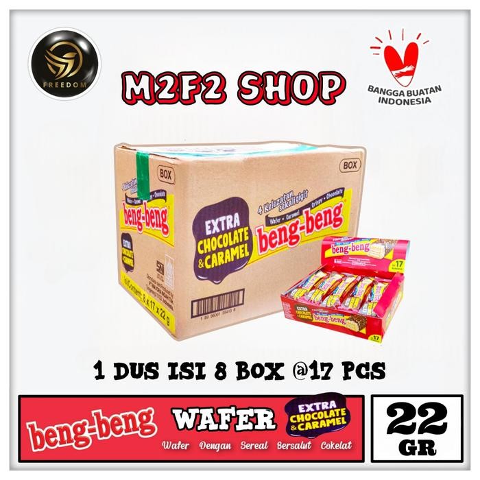 

Beng Beng Wafer Extra Caramel Crispy Chocolate Cokelat - 22 gr (Harga Karton)