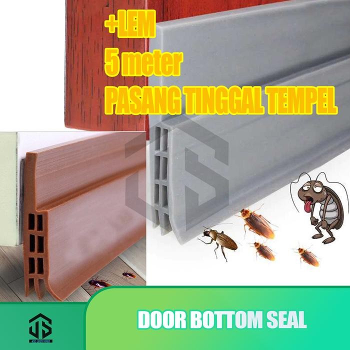 sale door bottom seal lis karet penahan pintu anti serangga, debu & air