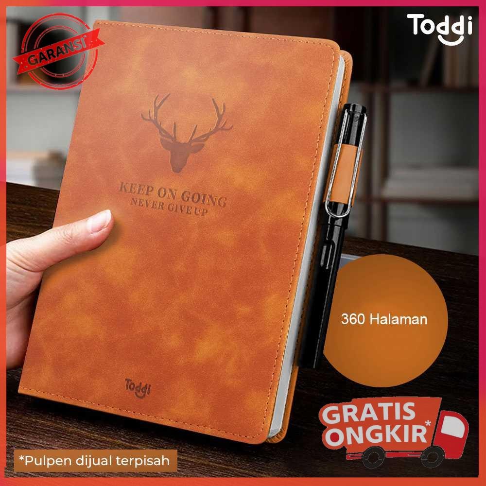

Buku Jurnal Hardcover Diary 80 GSM 360 Halaman Grid Coklat