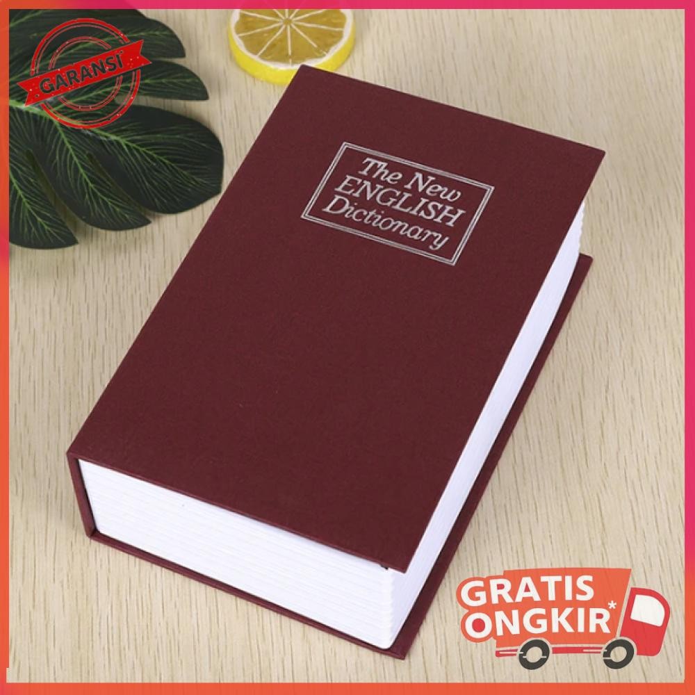 

Kotak Buku Kamus Hidden Safety Box Book Password Lock Size S Merah