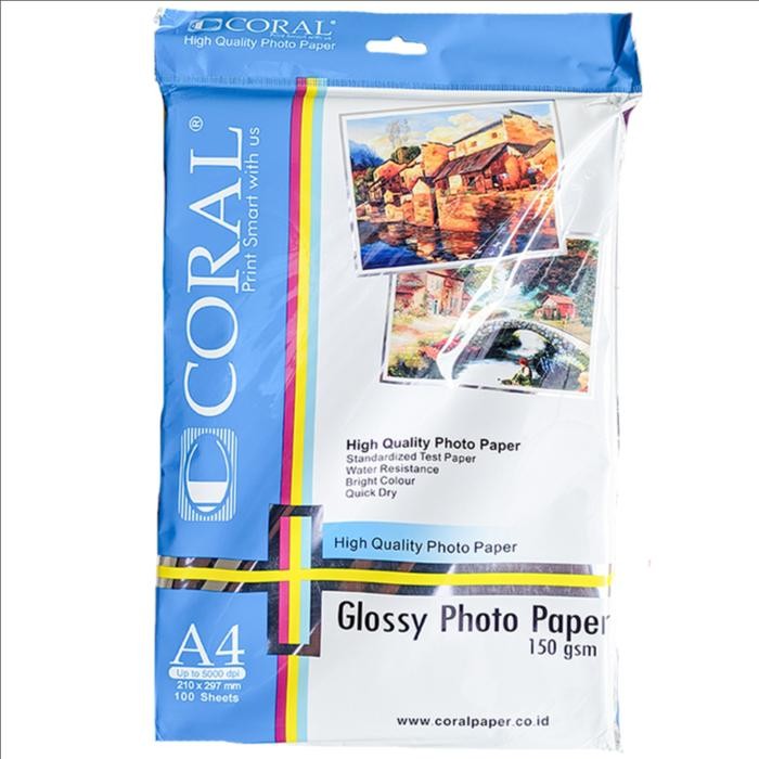 

Pilihan- Coral Glossy Paper 150 Gsm A4 (100 Lembar)