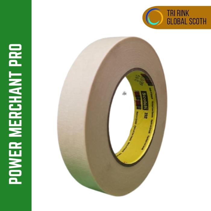 

Pilihan- Lakban Kertas 3M Masking Tape 232, Size 1 Inc X 55 Meter
