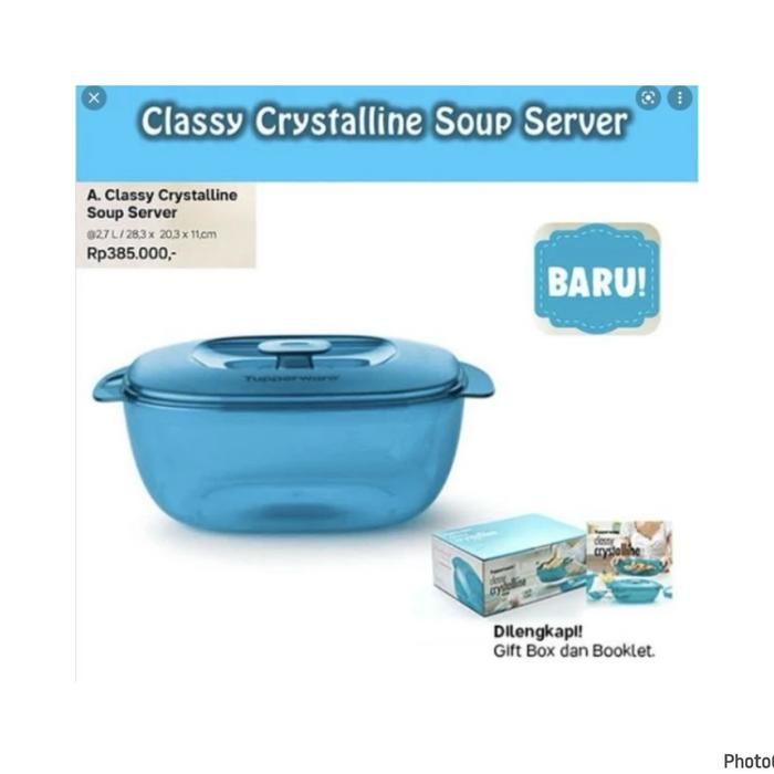 Tupperware Promo Classy Crystalline Wadah Sajian Meja Makan