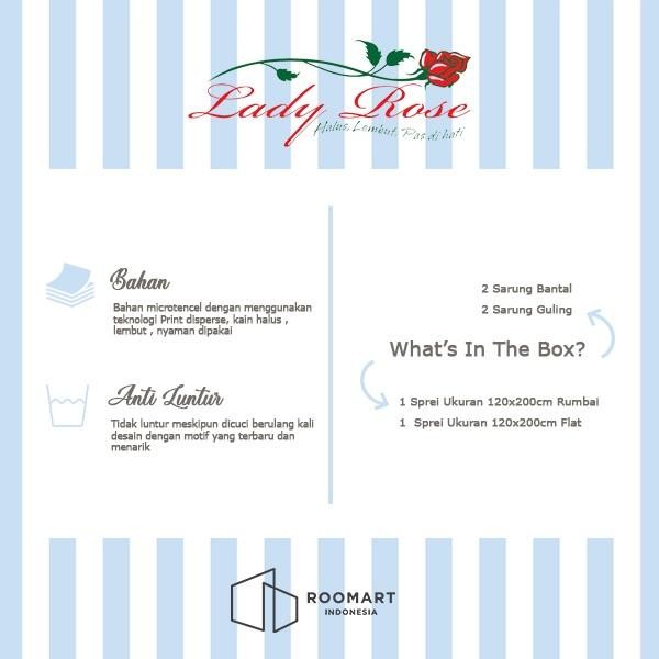 Sprei Lady Rose Ukuran 180X200 King Sprai Karakter Ladyrose Katalog 2