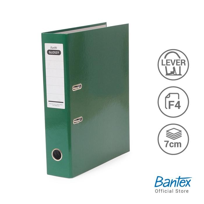 

Pilihan- Bantex Lever Arch File Ordner Folio 7Cm Glossy Green #1441 04