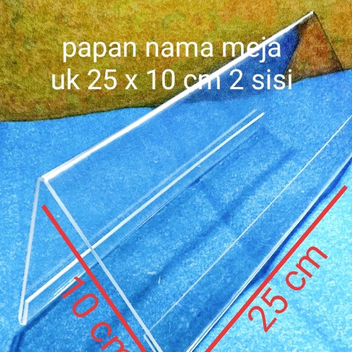 

Pilihan- Papan Nama Meja Akrilik Uk 10 X 25 Cm 2 Sisi