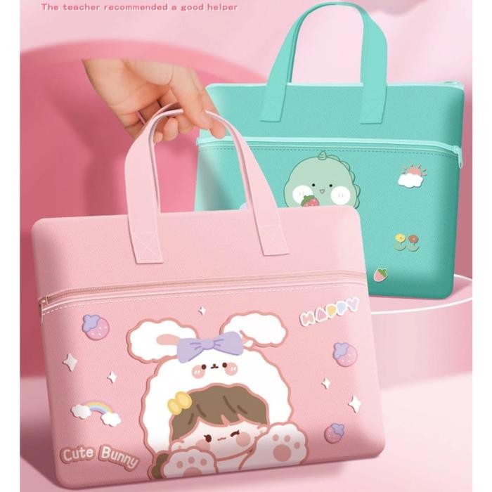 

Pilihan- Tas Jinjing Anak Lucu Tas Map A4 Kertas Buku Cute Organizer Bag