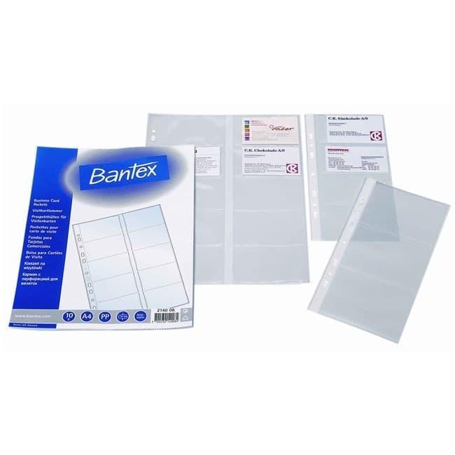 

Pilihan- Business Card Holder A4 Refill Pack 10 Bantex 2140