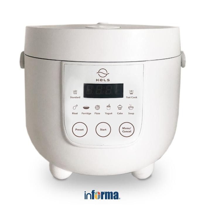 KELS 800 ML WARNER RICE COOKER MULTIFUNGSI - PUTIH