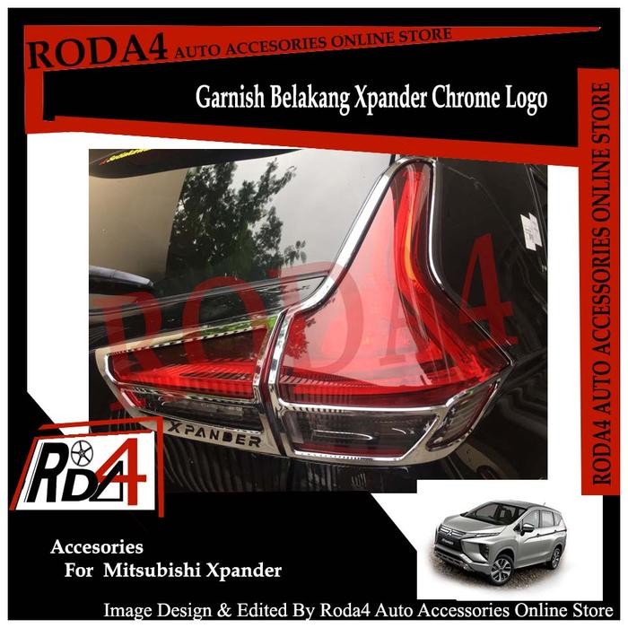 Mantab List Lampu Belakang Xpander - Garnish Belakang Xpander Chrome Logo Terlariss 