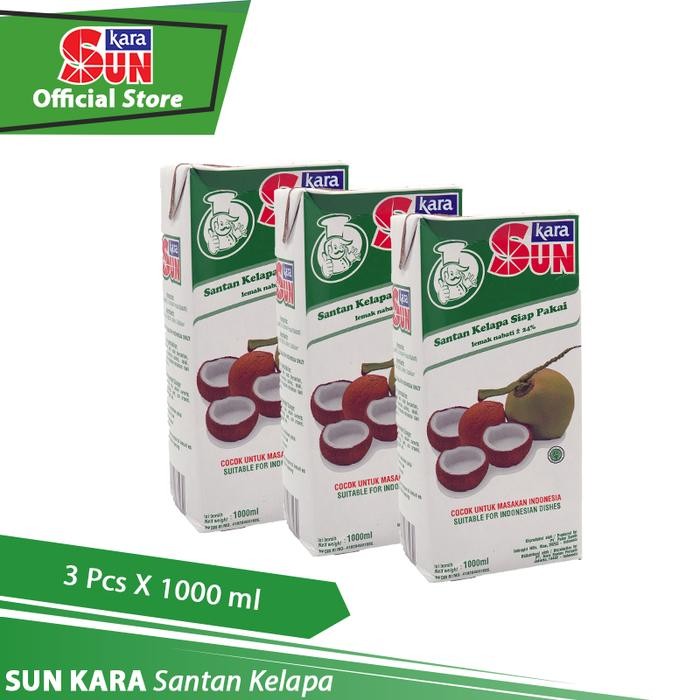 

Pilihan- Sun Kara Santan Kelapa (Coconut Cream) 1000 Ml - 3 Pcs