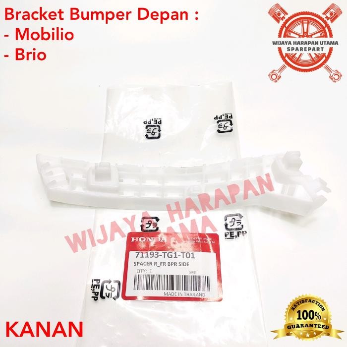 In Stok Breket Bemper Bracket Bumper Depan Honda Mobilio Rs E S 2014-2020 Brio Rs Satya 2012-2024