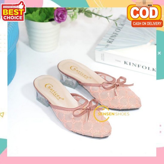 Sendal Anak Perempuan Sandal Heels Hak 3 Cm Usia Tk Sd Sampai Smp Motif Tali Belakang Sandal Anak Pe