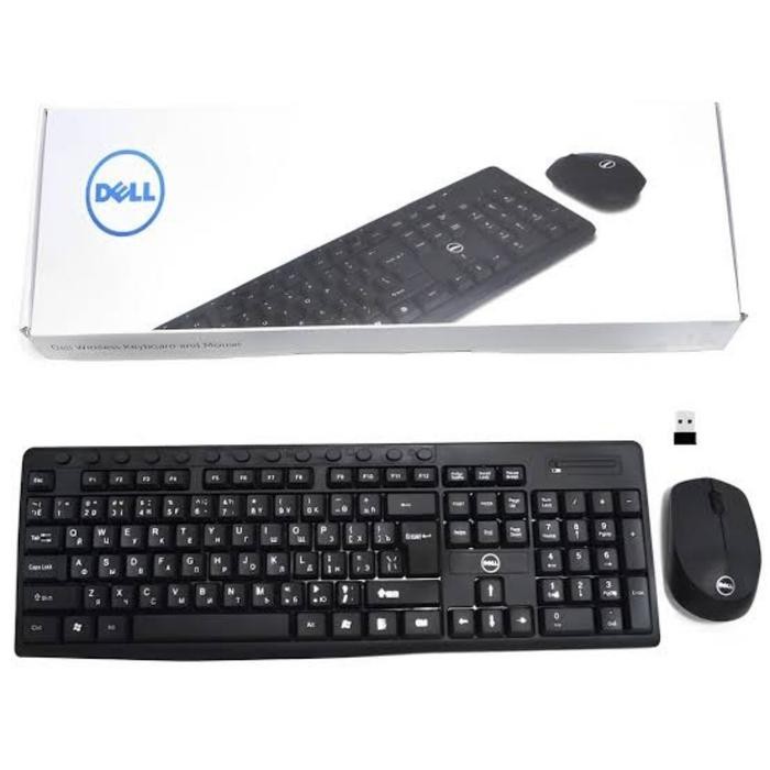 PAKET KEYBOARD WIRELESS + MOUSE WIRELESS COMBO SET DELL KM816