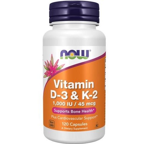 Now foods vitamin D3 & K2 1000 IU Now d3 k2
