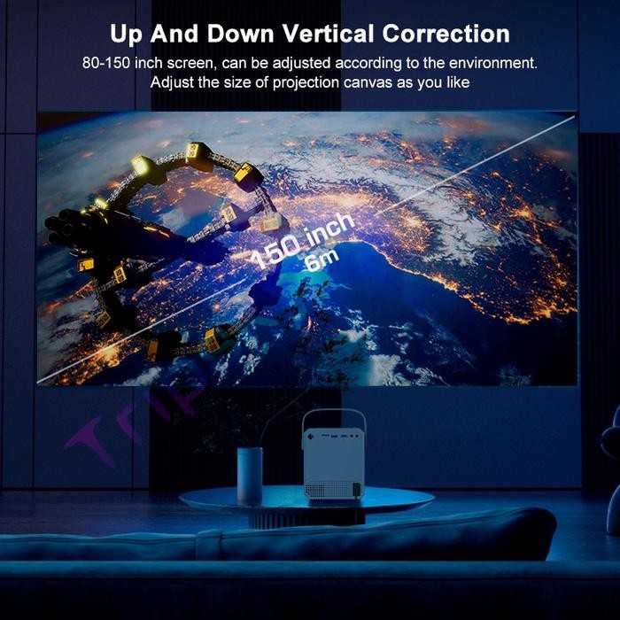 TRIPSKY PROYEKTOR MINI MURAH T2MINI, PROTABLE PROYEKTOR ANDROID TV T2 MINI PROJECTOR FOR HOME