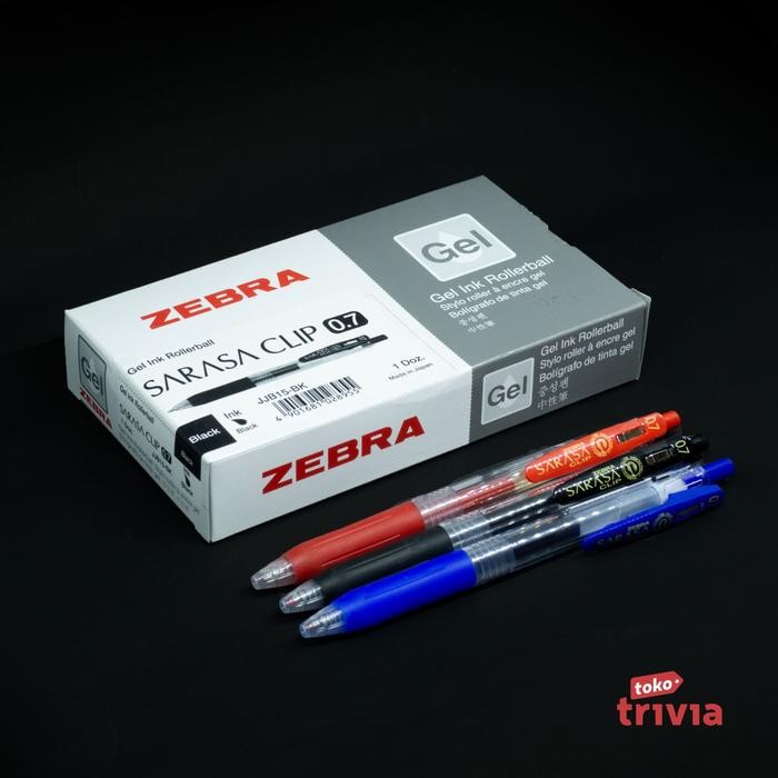 

Pulpen / Bolpen / Bollpoint Gel Sarasa Clip Zebra 0.7 mm
