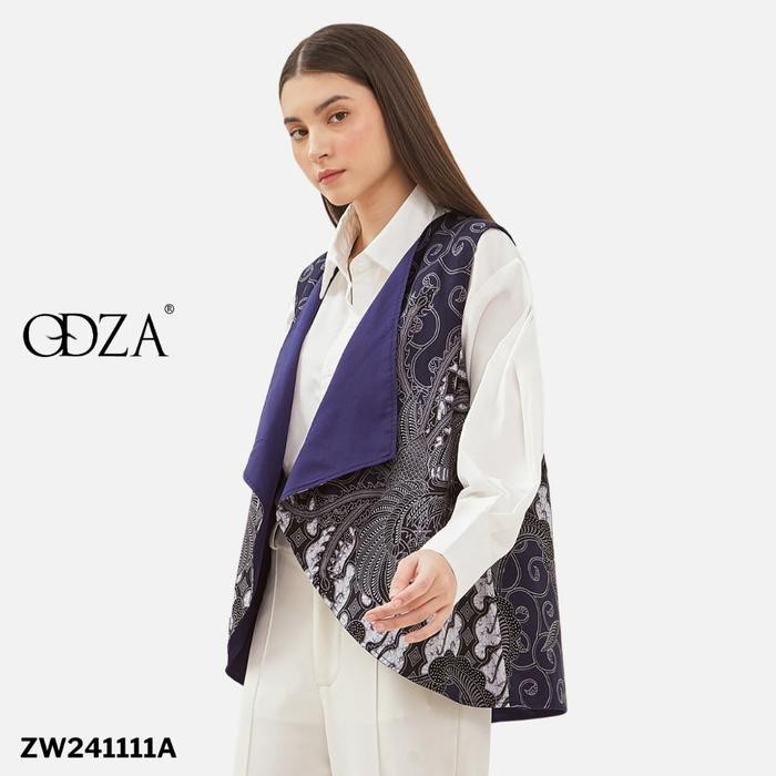 Odza Atasan Vest Batik Outer Baju Rompi Wanita Kombinasi All size Parama