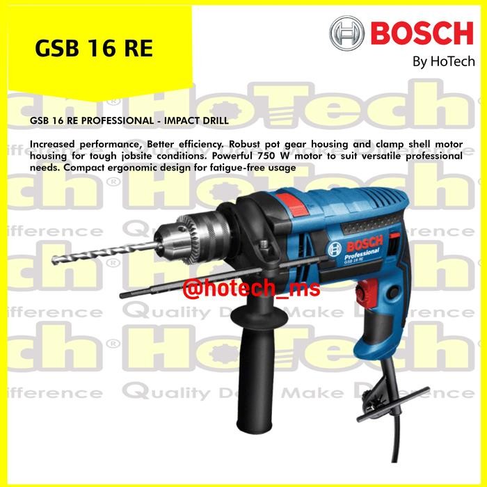 BOSCH Hand Drill GSB 16 GSB16 Mesin Bor Tembok
