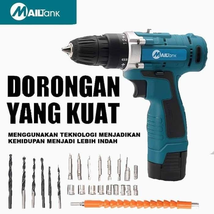 MAILTANK MESIN BOR CORDLES CAS BATERAI 18V SH-189 BOR SET CAS BATERAI