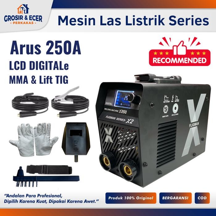 Mesin Las Listrik MMA 250 Ampere Series X250 - Trafo Las Welding Inverter Welding Machine