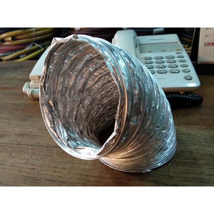 Selang Flexible Aluminium Exhaust Fan / Ducting Hose Aluminium 4in