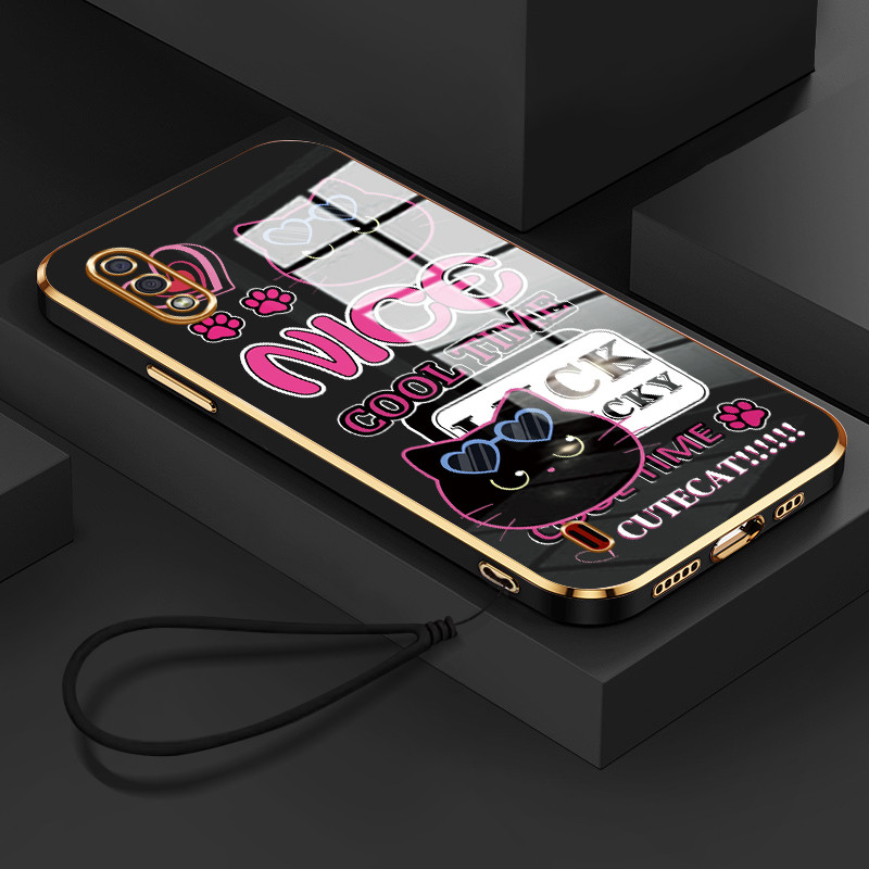 Casing Hp Untuk Samsung Galaxy A01 M01 Core A01 Core Case Casing HP pola kucing lucu Kesing Cesing t