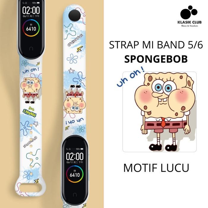 Strap MiBand 5 6 Strap Silicone Tali Pengganti Xiaomi Mi Band 6 Anime
