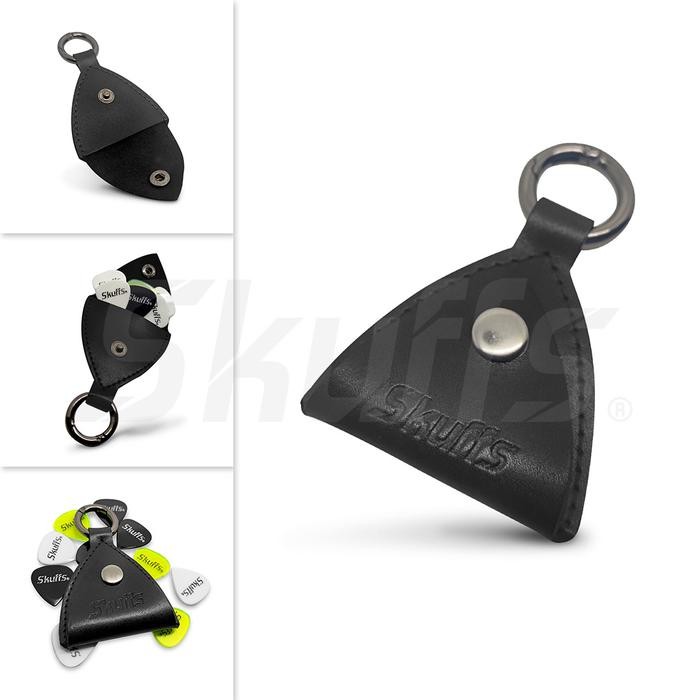 Ultimate Guitar - Dompet Pick Gitar Pouch Pick Gitar Akustik Elektrik Bass Kulit Asli