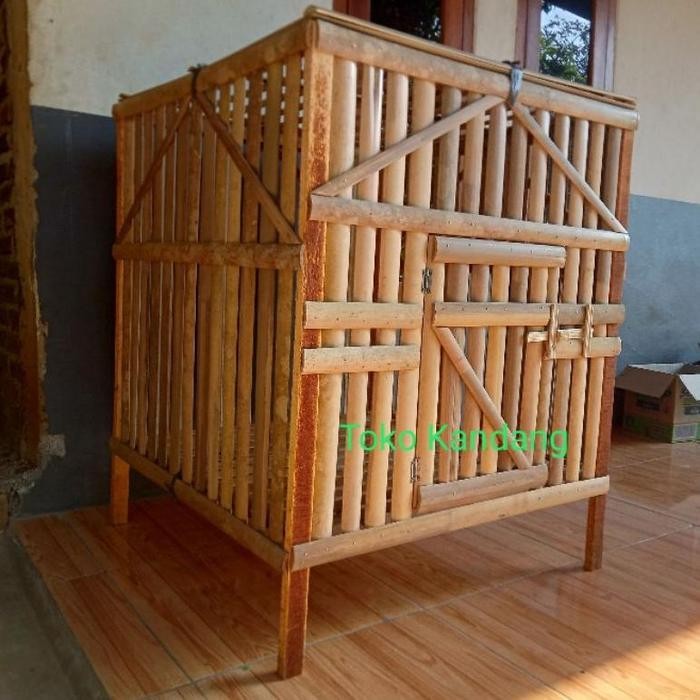 Kandang Ayam Bangkok Bambu Lipat Rakitan