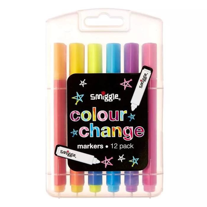 

Smiggle Colour Change Marker Pack X12 - Spidol Smiggle