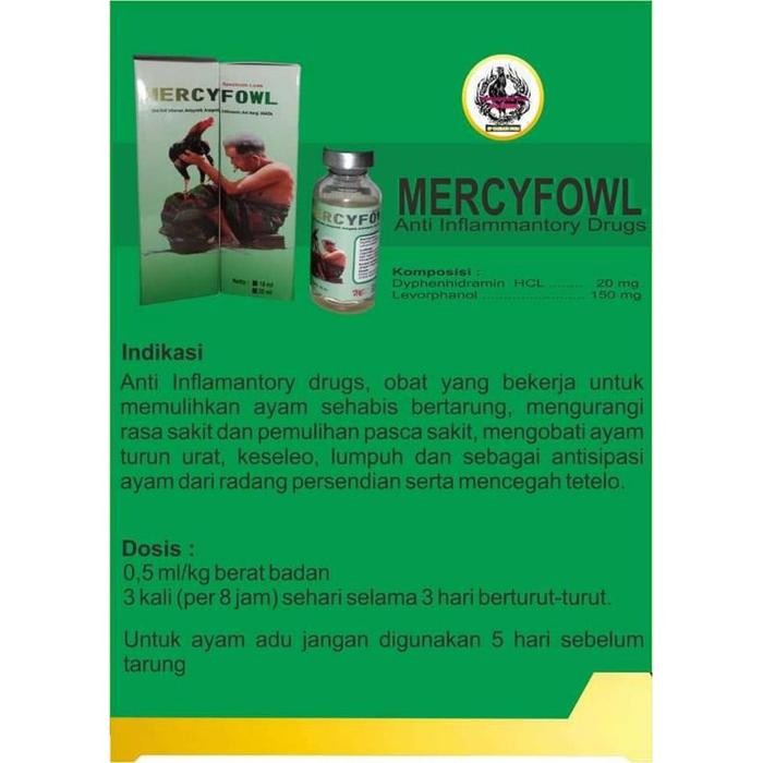 MERCY FOWL MERCYFOWL OBAT AYAM SAKIT TETELO SARAF LUMPUH BENGKAK ARATA