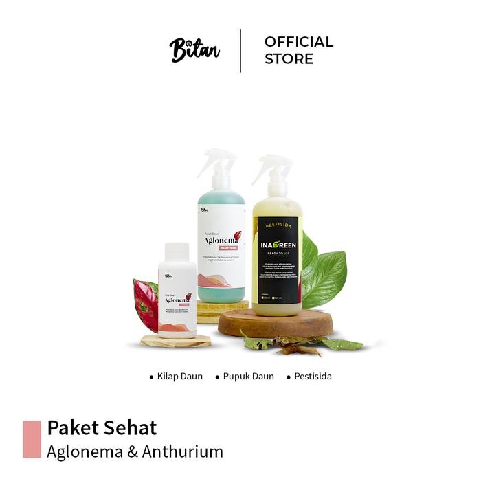 Paket skincare Aglonema kilap daun leafshine pupuk daun aglonema