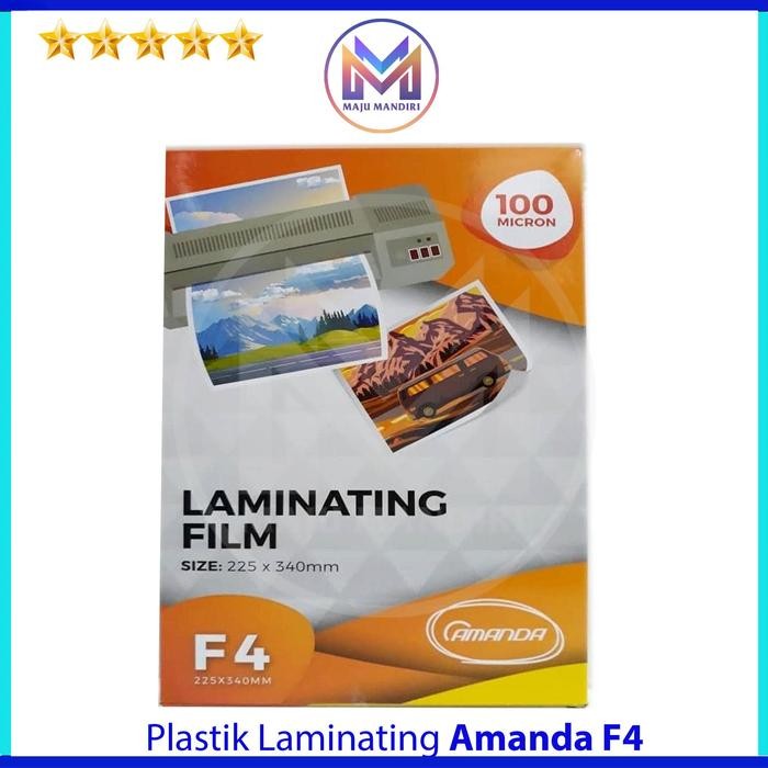 

Pilihan- Plastik Laminating Film Amanda F4 100 Micron / Isi 100 Lembar