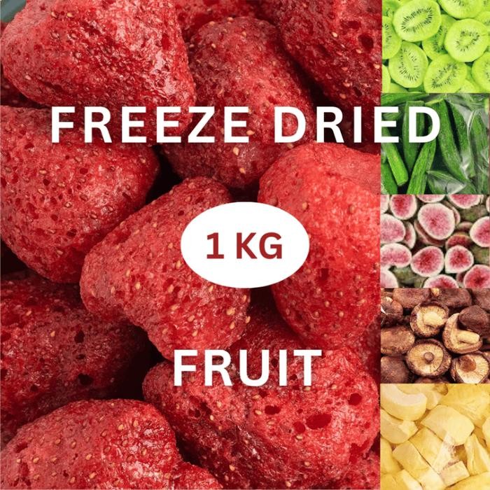 

1KG Cemilan Buah Freeze Dried 1KG Keripik Buah Renyah Freeze Dried Strawberry Snack Sehat Cemilan
