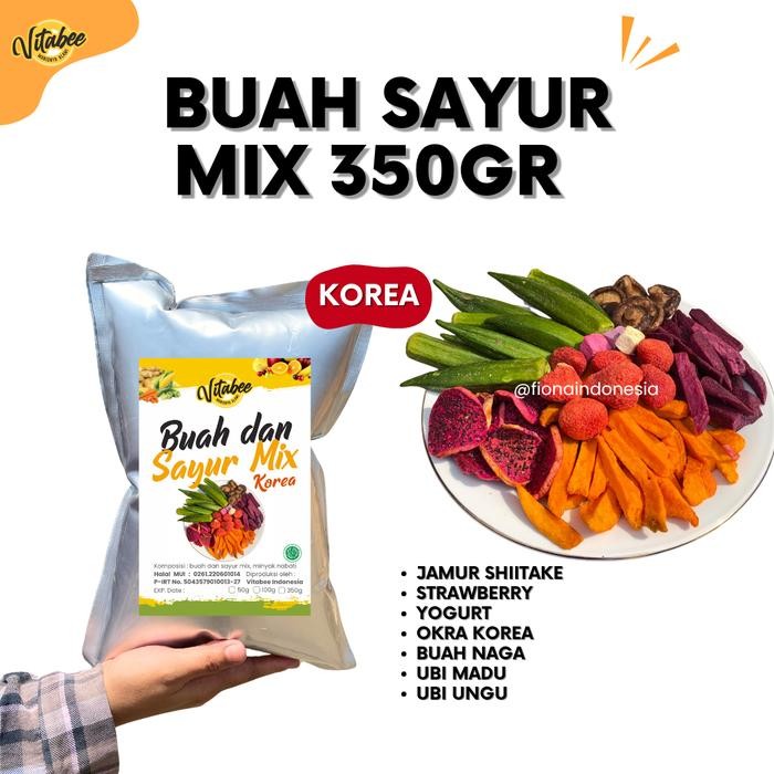 

FIONA Keripik Buah dan Sayur Mix 350 gram - Okra Wortel Apel Salak Pisang Nangka Food Kerupuk Manis