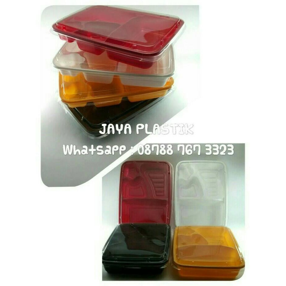 Bisa E-Faktur Box Bento Sekat 4- M Khusus Warung Emas