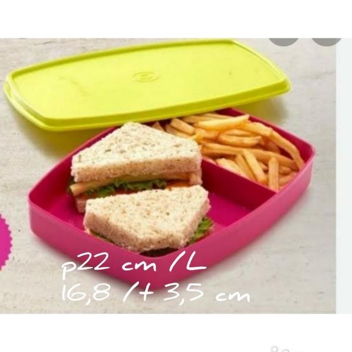 Tupperware Large Bento Kotak Makan Bersekat